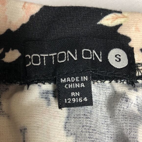 EXPRESS Floral Mini Skirt for Summer, White Cotton - Picture 4 of 5